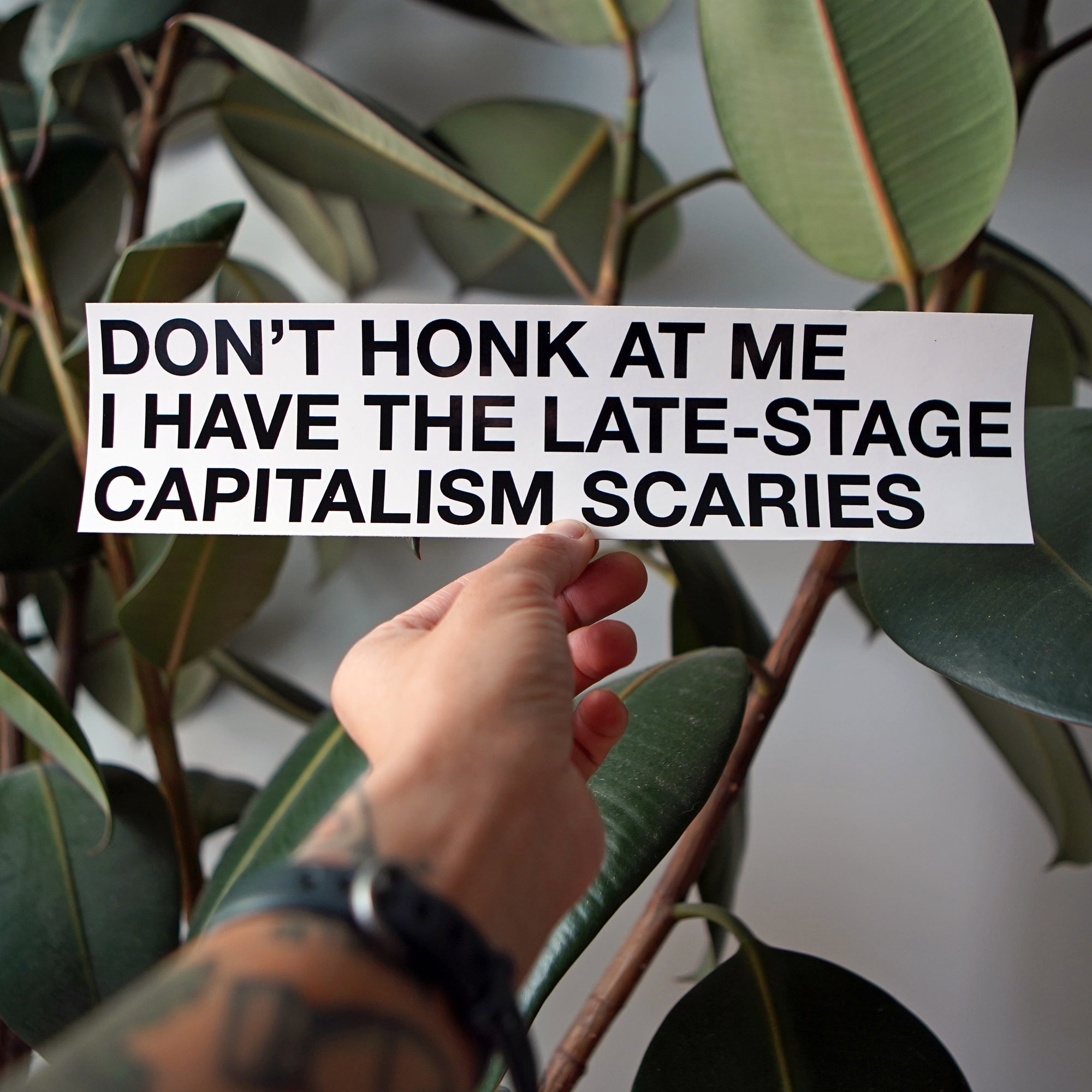 Don't Honk at Me Bumper Sticker