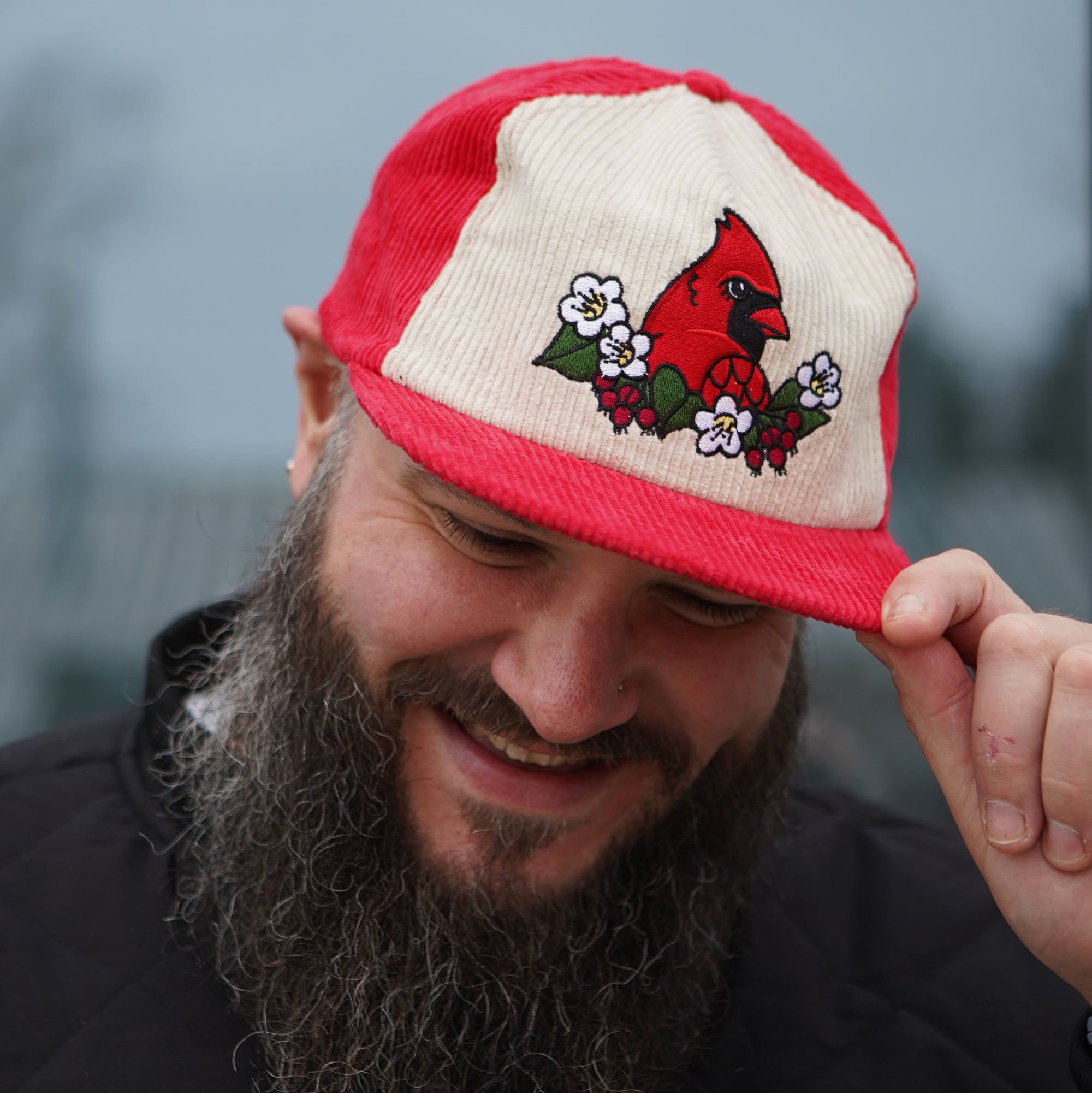 Cardinal Two-Tone Corduroy Hat