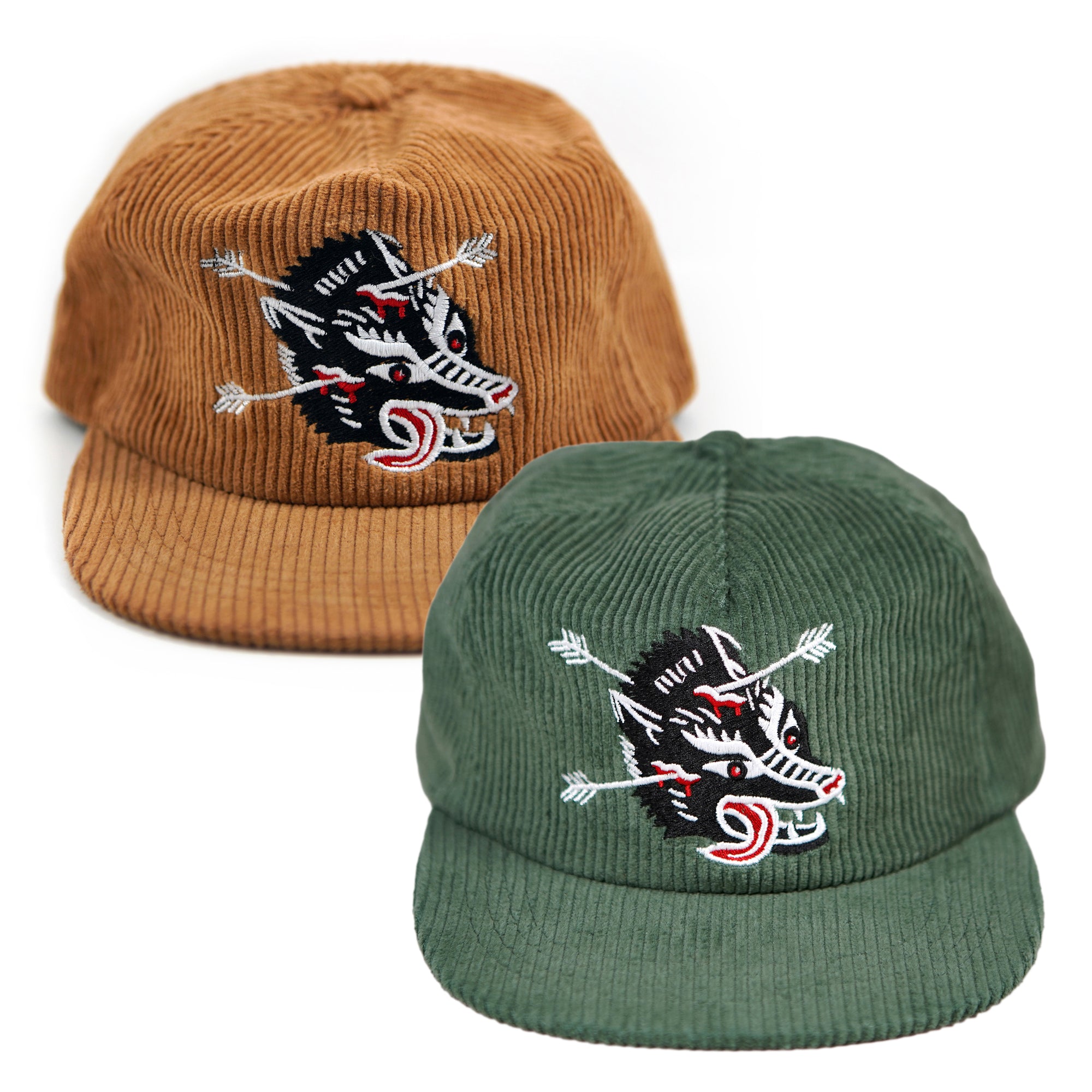 Wolf Corduroy Hat