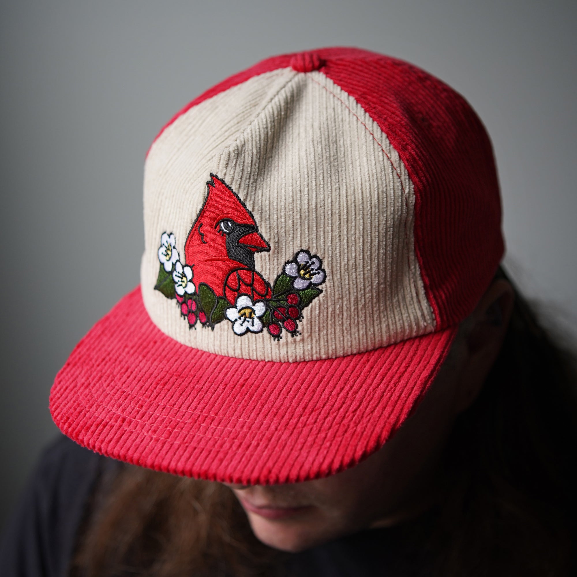 Cardinal Two-Tone Corduroy Hat
