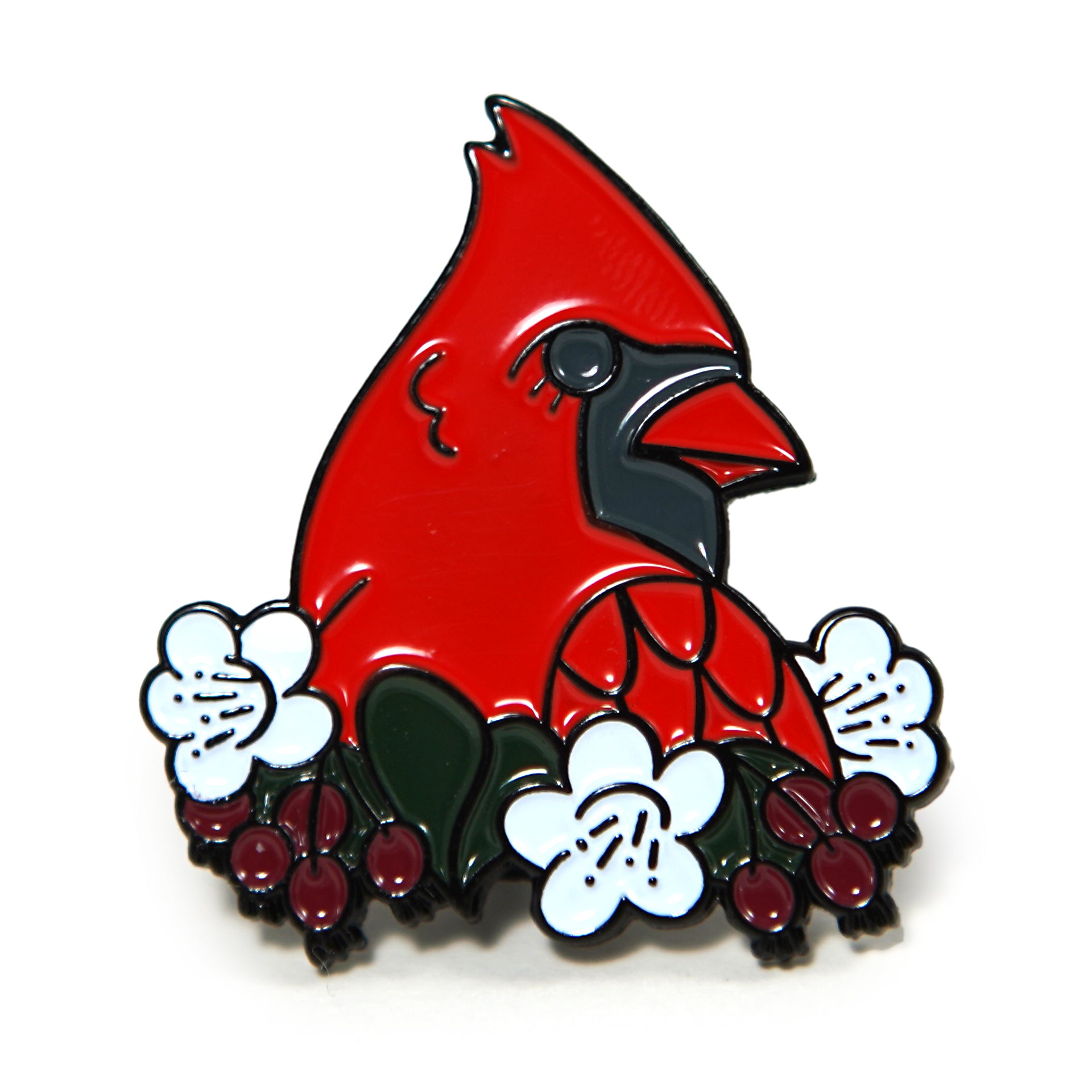 Cardinal Enamel Pin