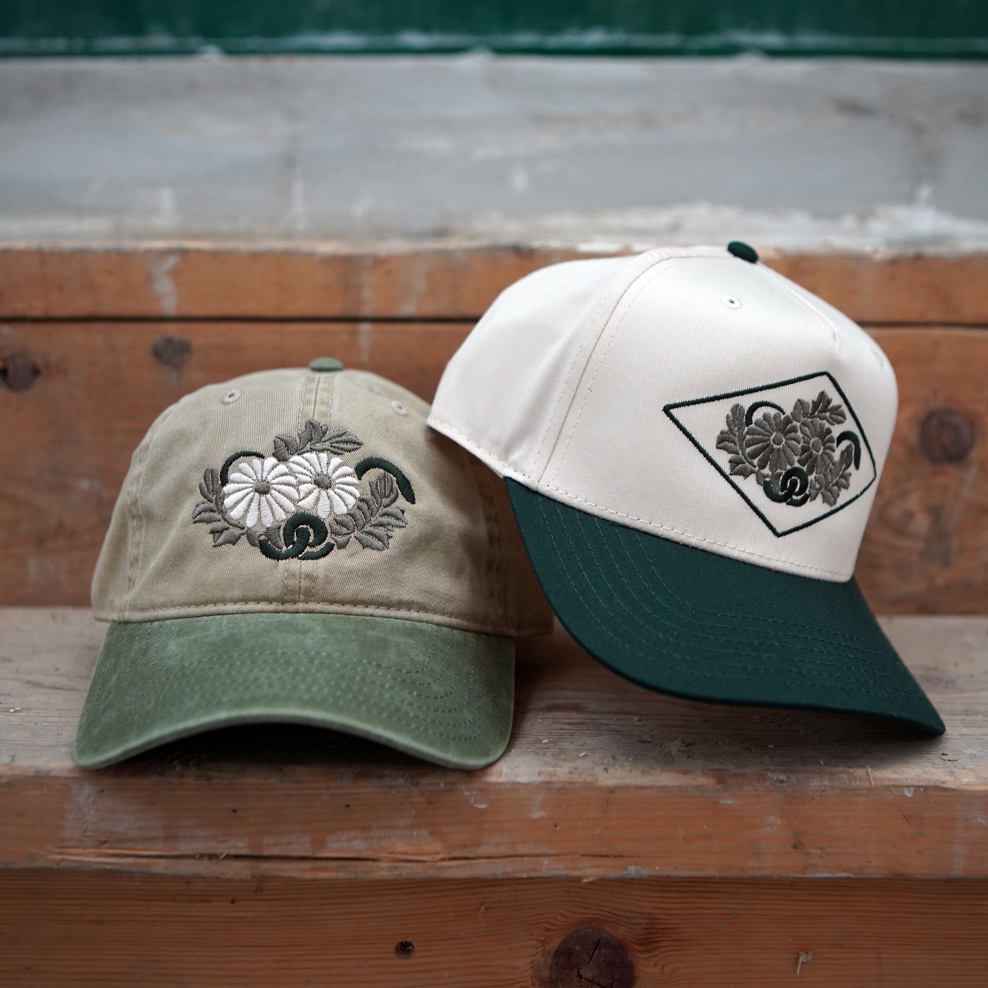 Imperial Garden Two-Tone Hat