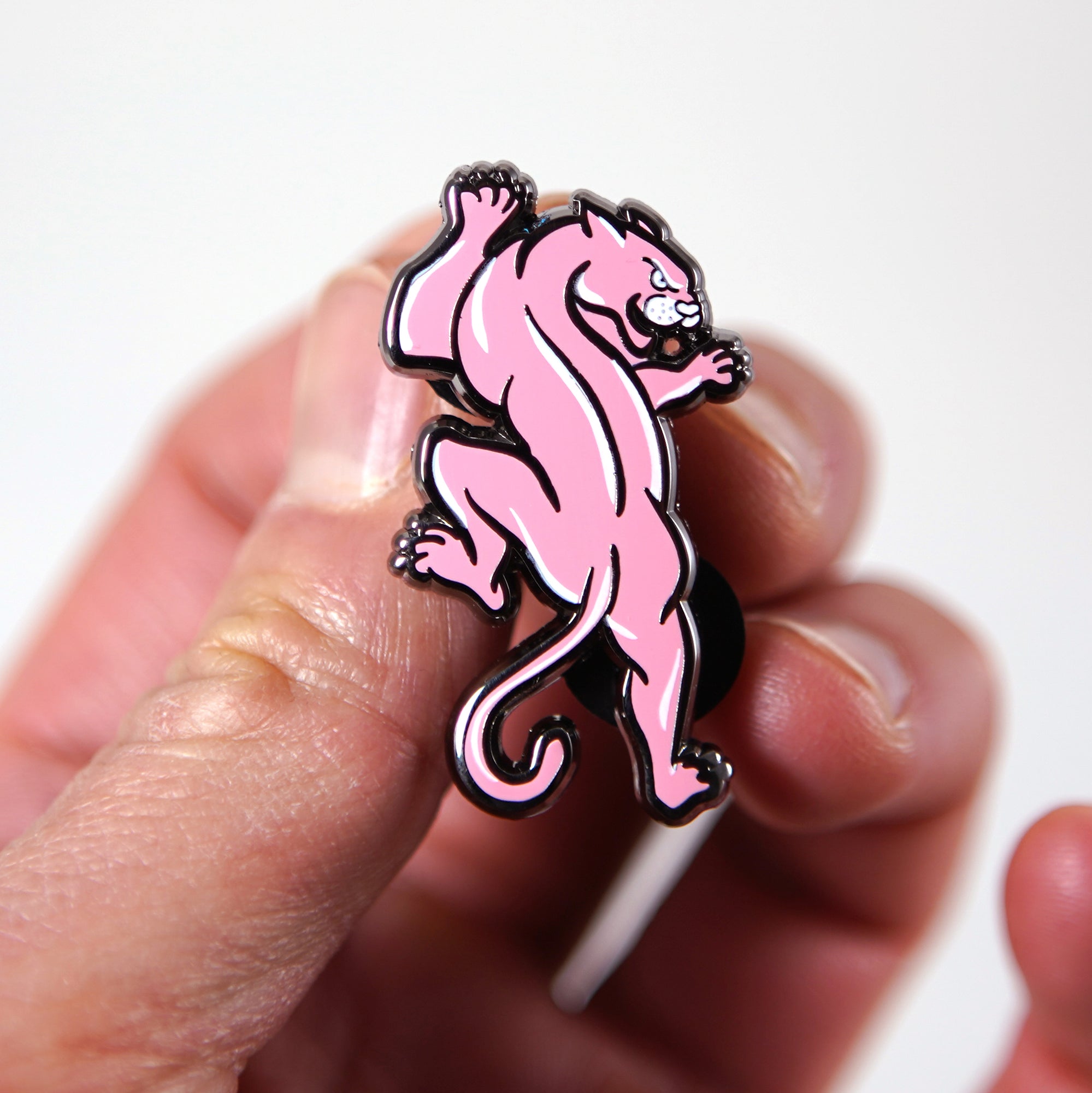 Pander Pic Pin Pink Panther Enamel Pin - Stuntin Goods