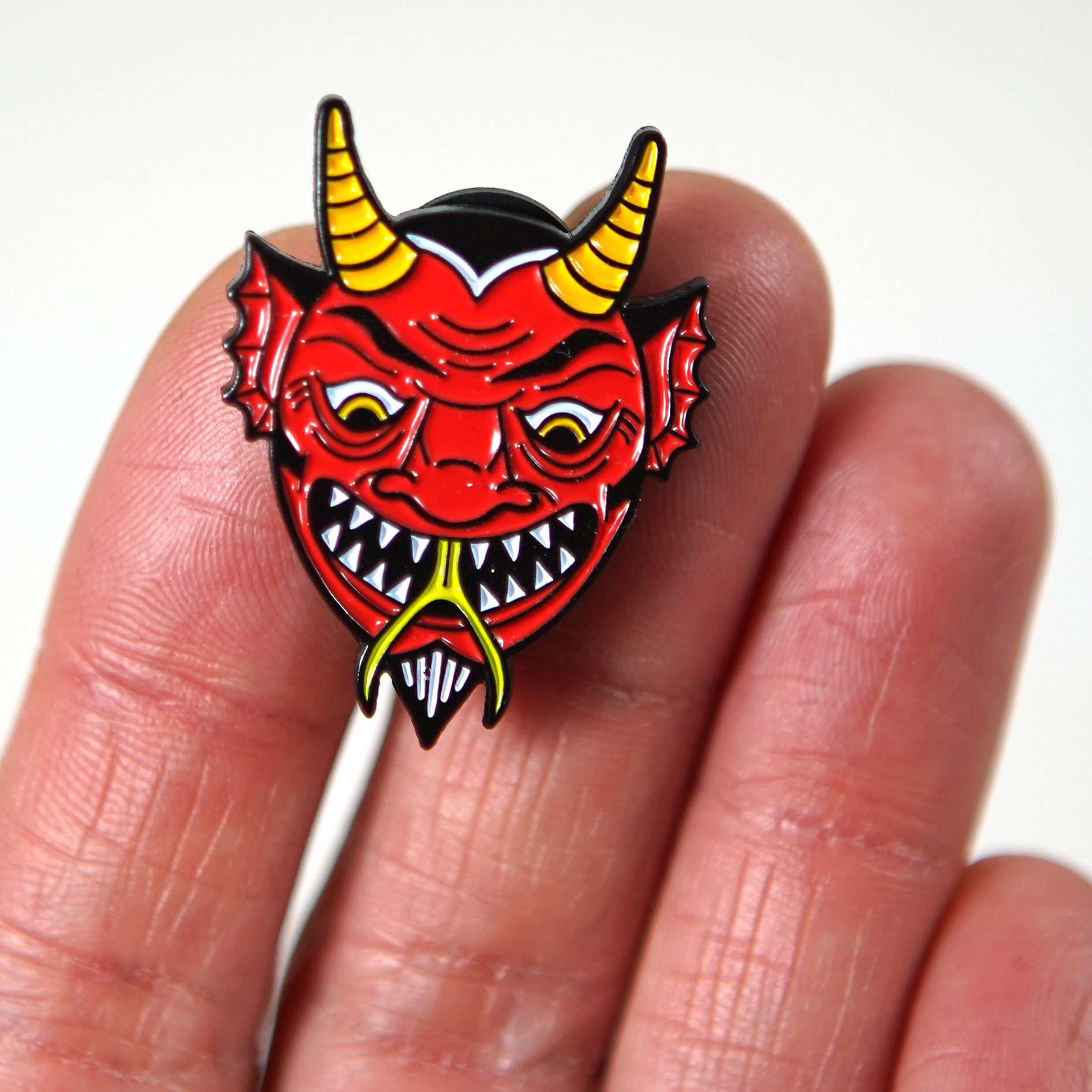 Red Devil Enamel Pin