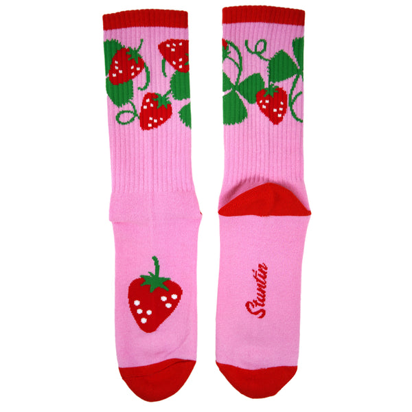Senta Sheer Socks - Strawberries