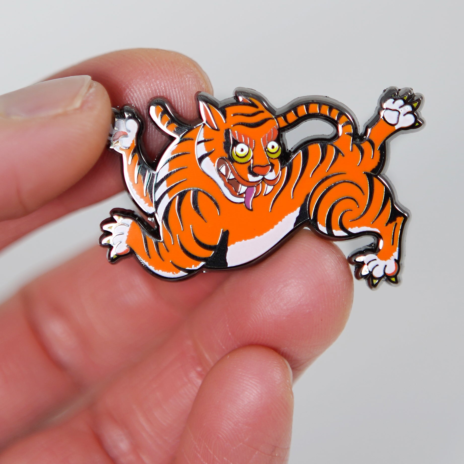 Tiger Ripper Pin Tiger Enamel Pin - Stuntin Goods