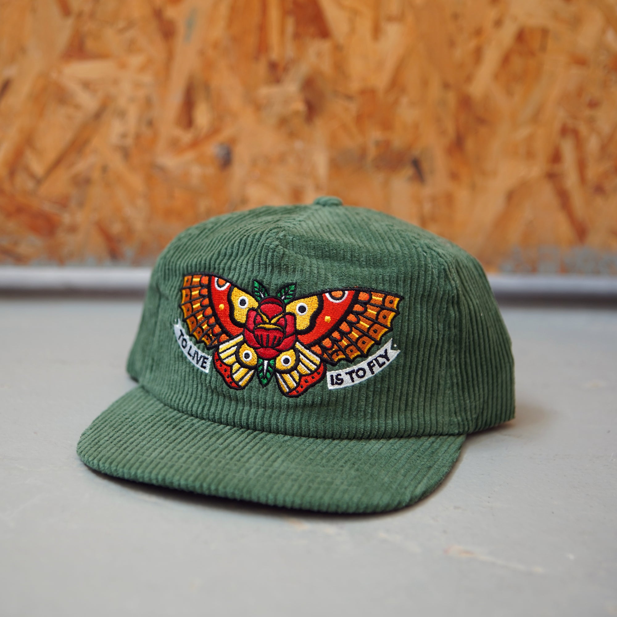 Townes Butterfly Corduroy Cap