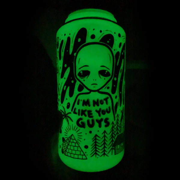 Glow in the Dark Alien 32 oz Nalgene Water Bottle - Stuntin Goods