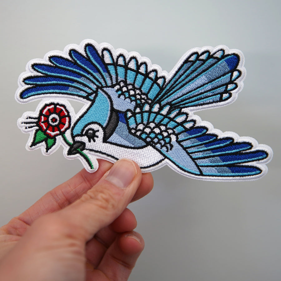 Blue Jay Patch - Stuntin Goods
