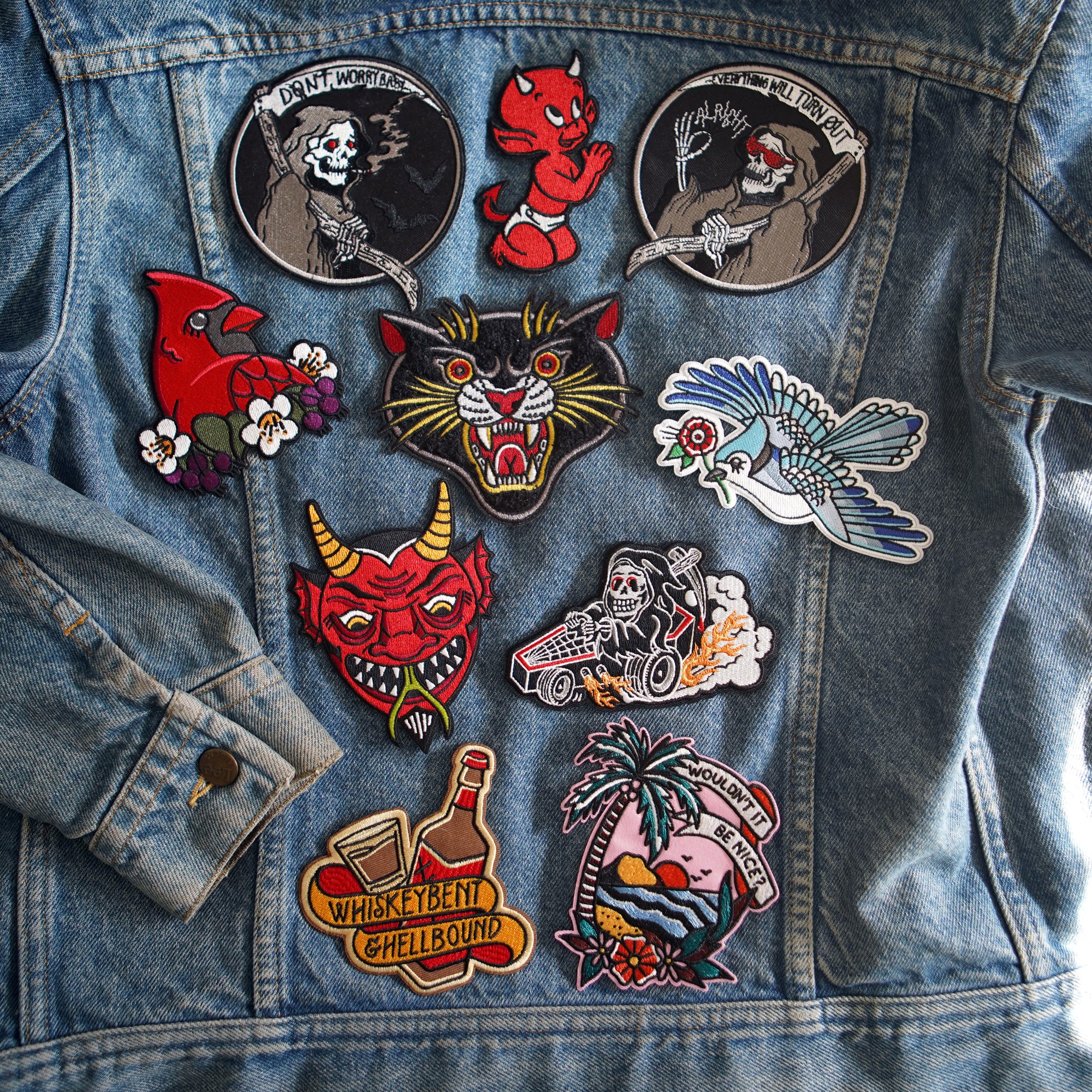 Buy Wholesale China Iron On Patches Denim Jacket, Embroidered Back Patches  For Jackets, White Iron On Patches & Embroidery Patch at USD 0.19
