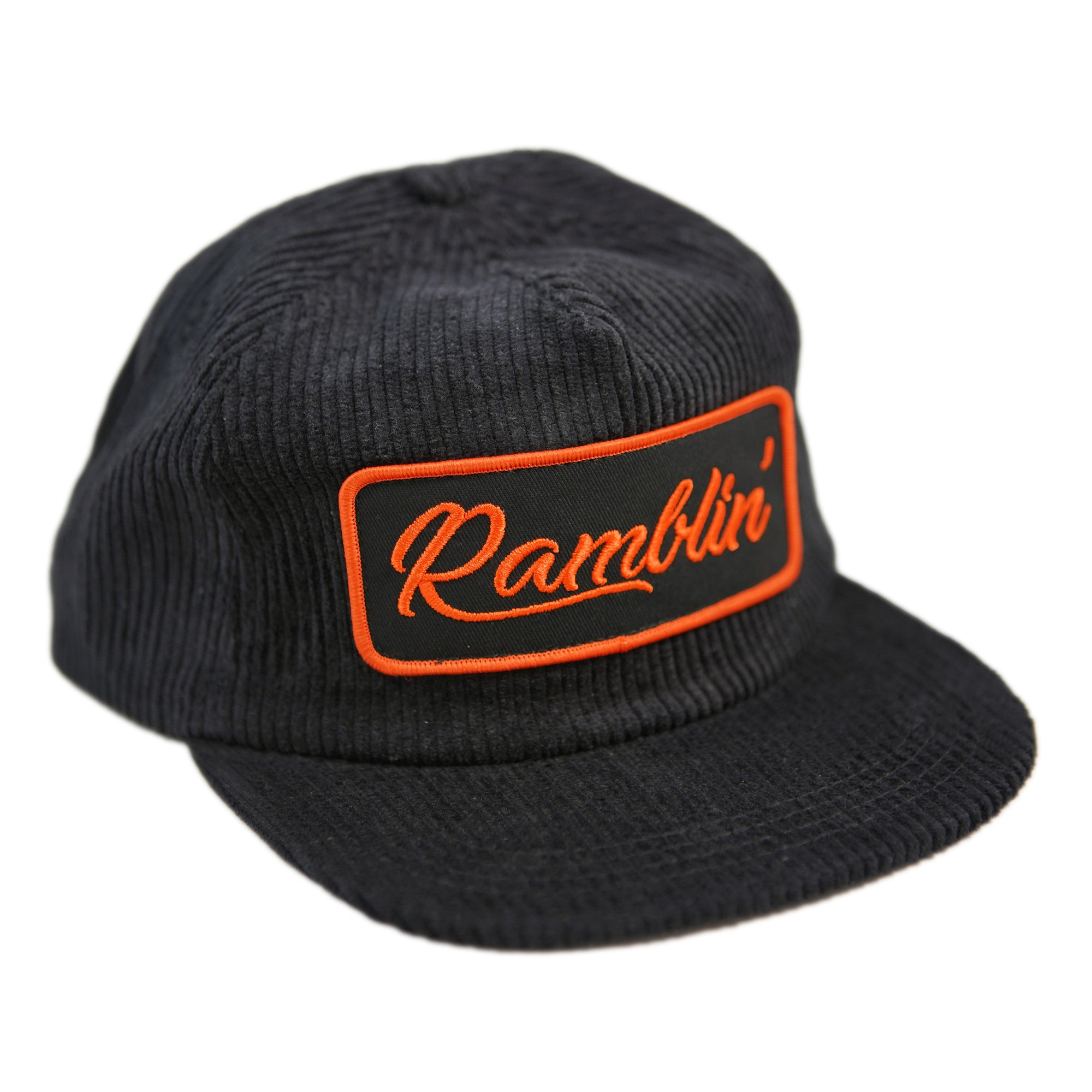 Ramblin' Black Corduroy Hat