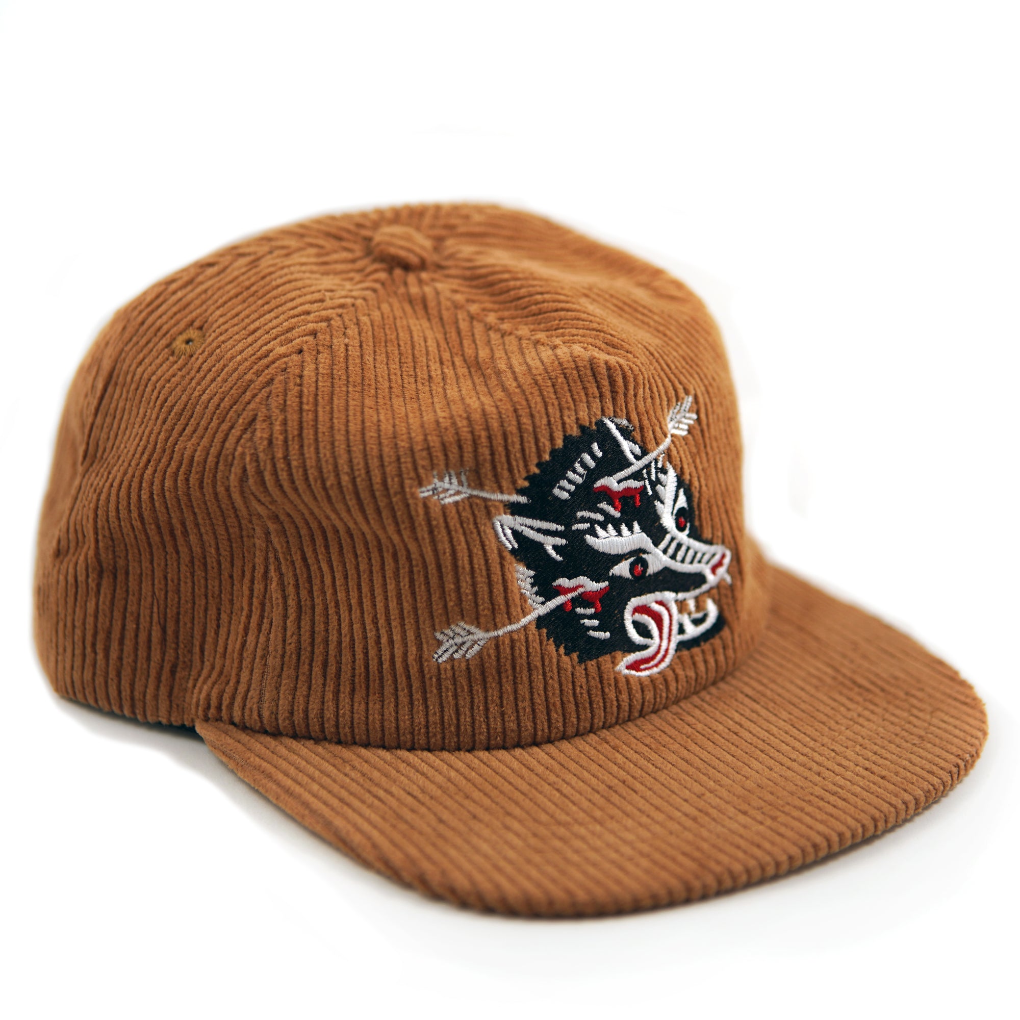 Wolf Corduroy Hat